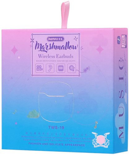 REMAX Marshmallow Series True Wireless Stereo Earbuds for Music&Call TWS-19 Black