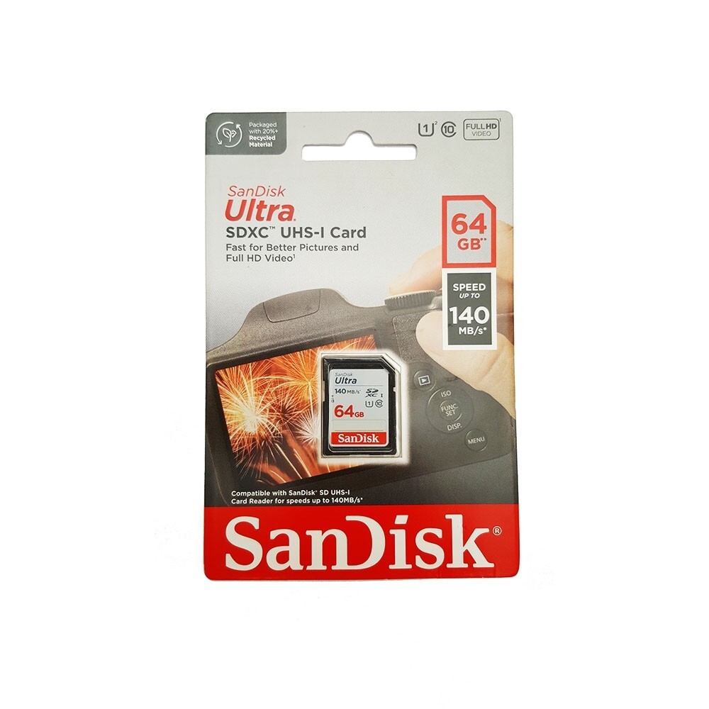 SanDisk Ultra MicroSD 64GB C10 UHS-I SDXC 140M N41 B/s